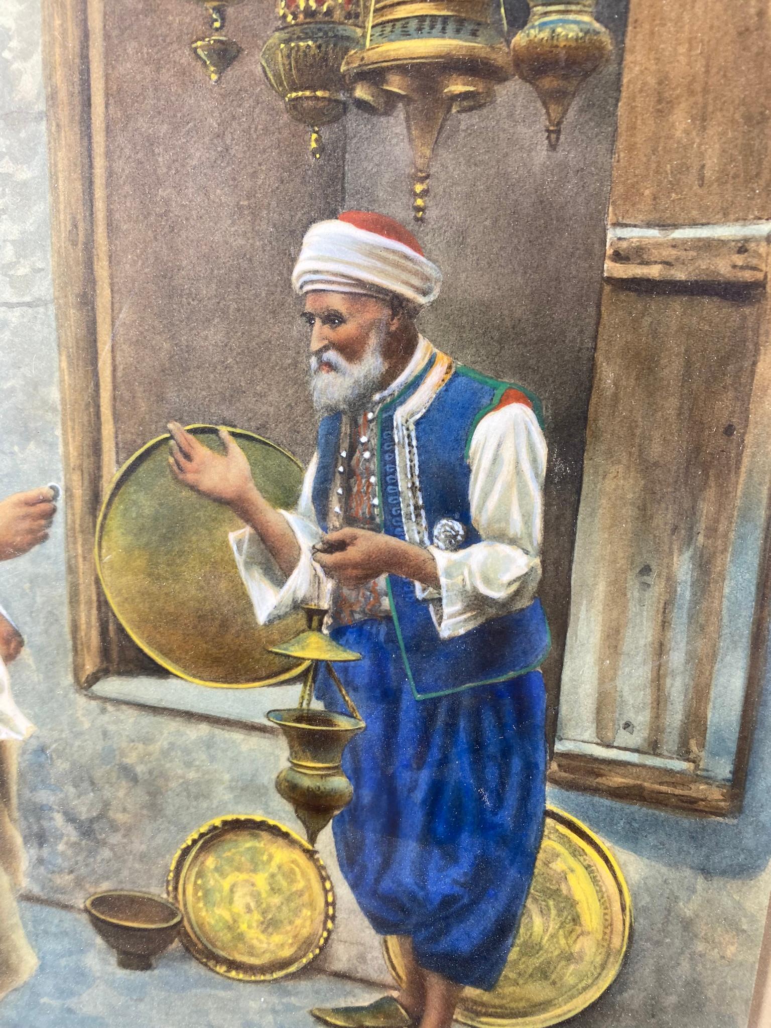 Two Hand Colored Lithographs by Giulio Rosati (1858-1917)