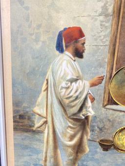 Two Hand Colored Lithographs by Giulio Rosati (1858-1917)
