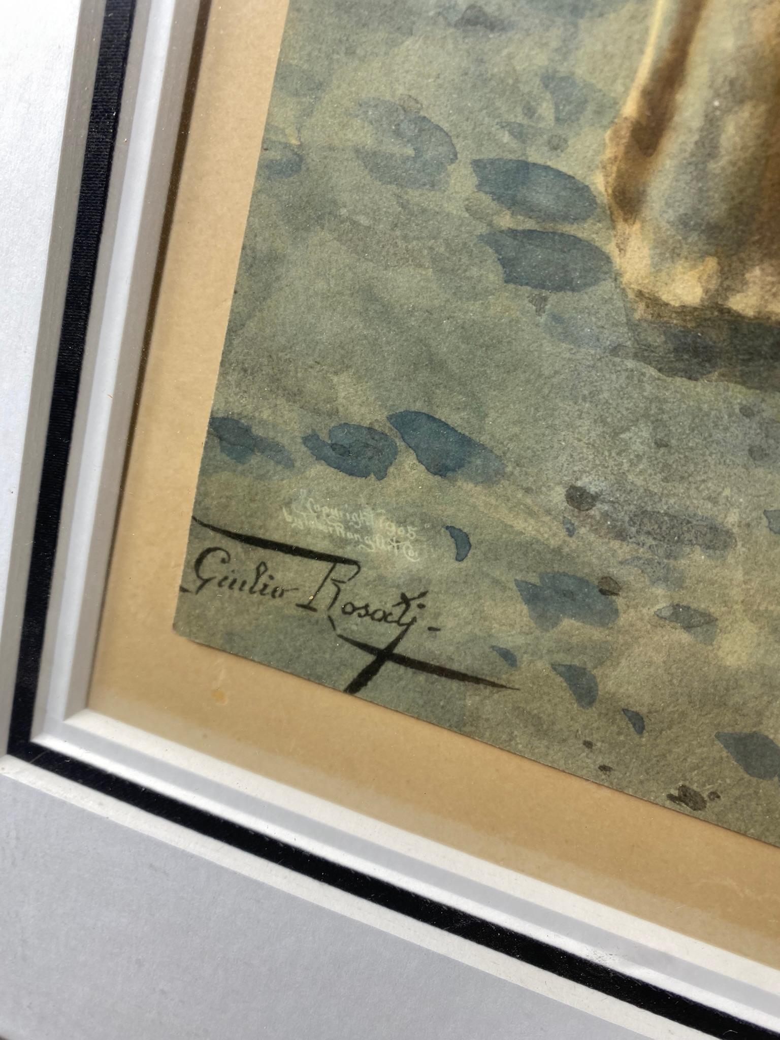 Two Hand Colored Lithographs by Giulio Rosati (1858-1917)