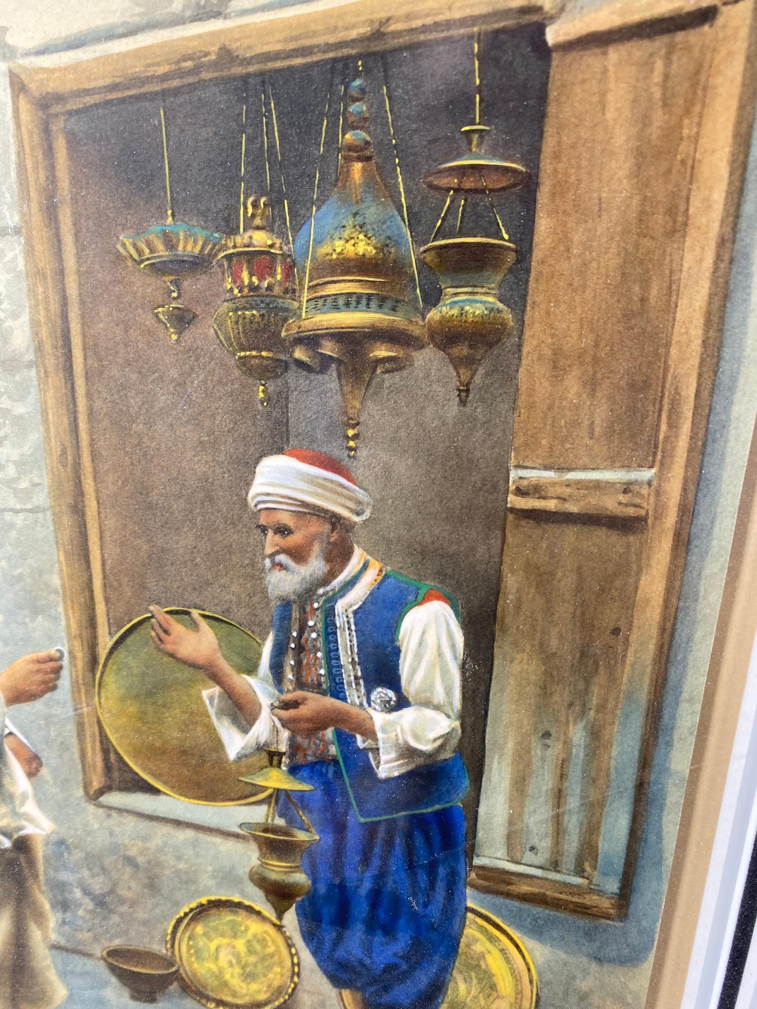 Two Hand Colored Lithographs by Giulio Rosati (1858-1917)