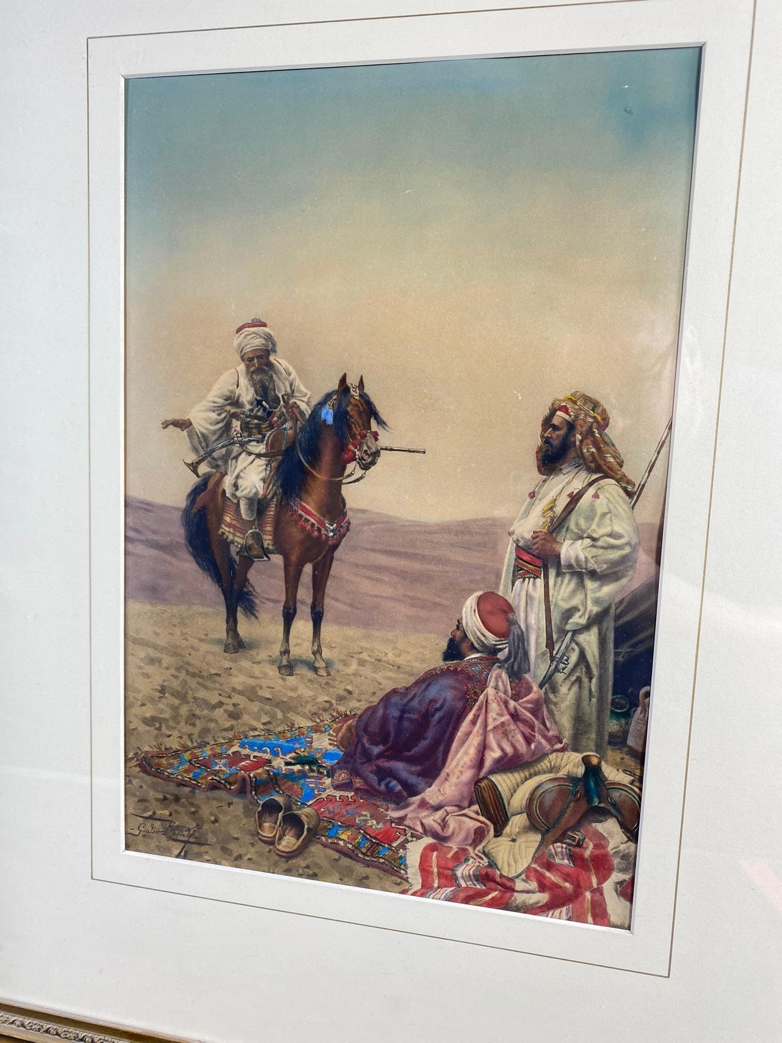 Two Hand Colored Lithographs by Giulio Rosati (1858-1917)