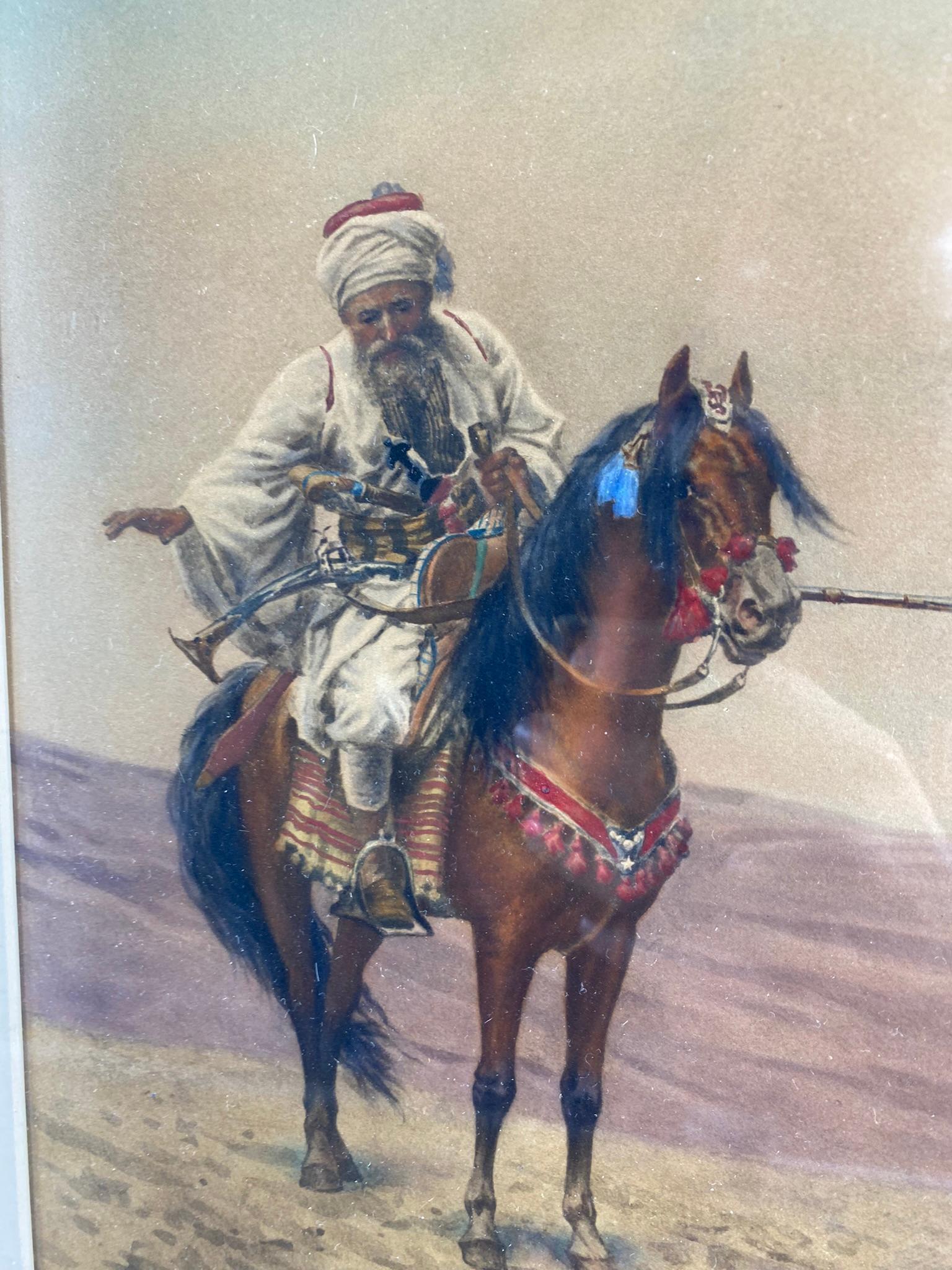 Two Hand Colored Lithographs by Giulio Rosati (1858-1917)