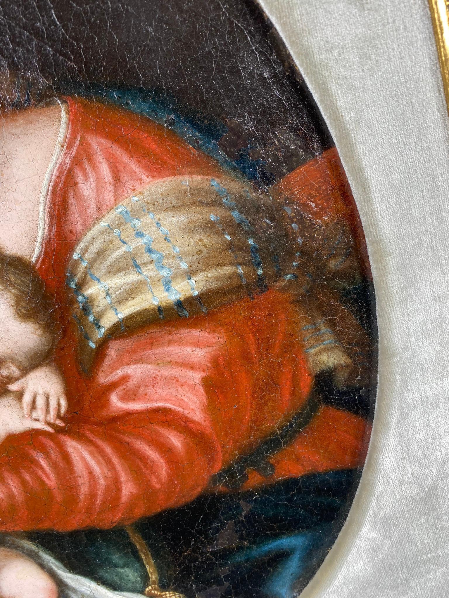 Virgin Mary with the Sleeping Christ Child, Oil on Canvas, school of Master of the Parrot