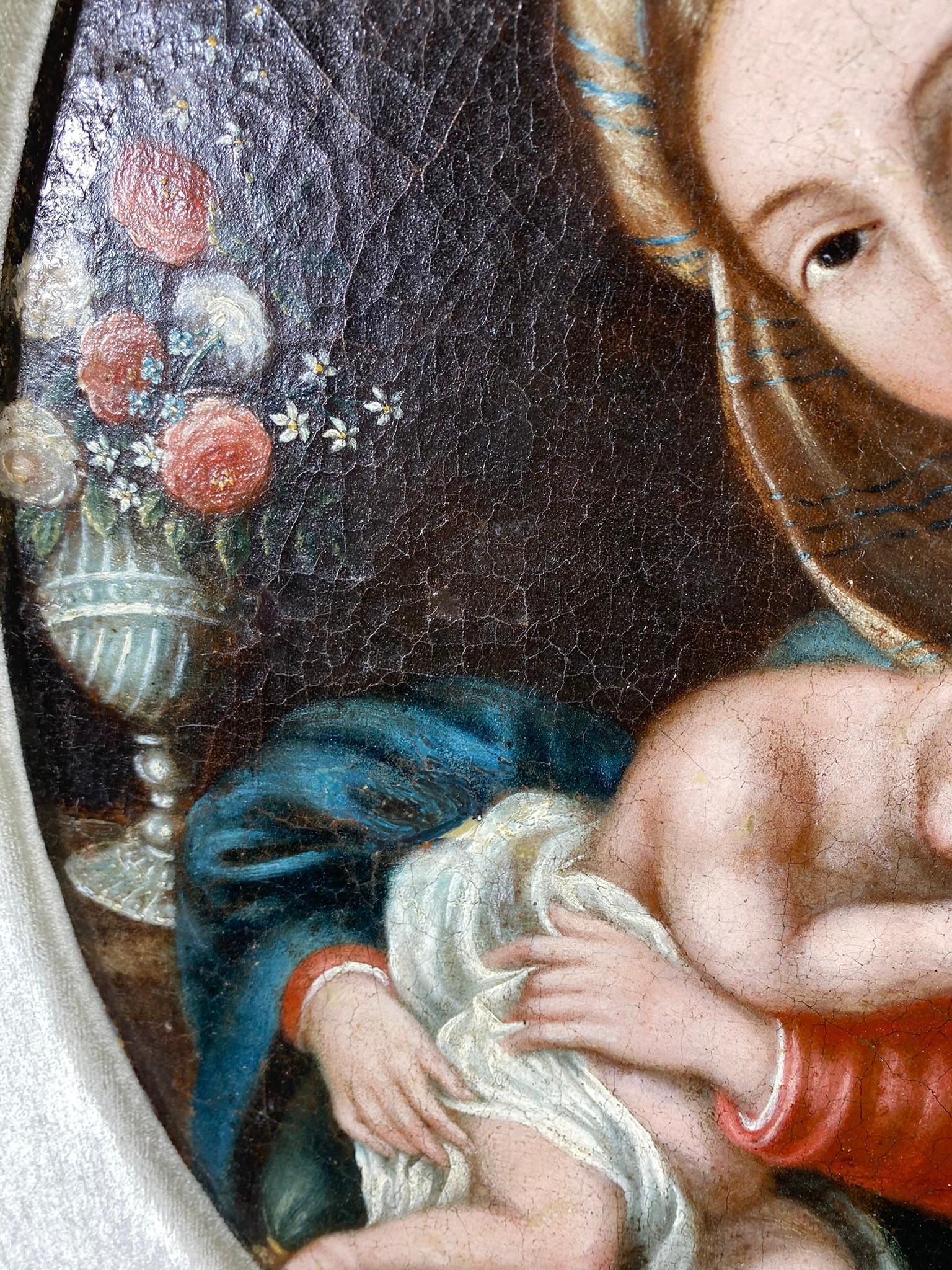 Virgin Mary with the Sleeping Christ Child, Oil on Canvas, school of Master of the Parrot