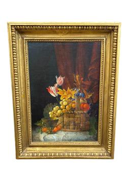Still Life with Flowers, oil on canvas, 18th c.