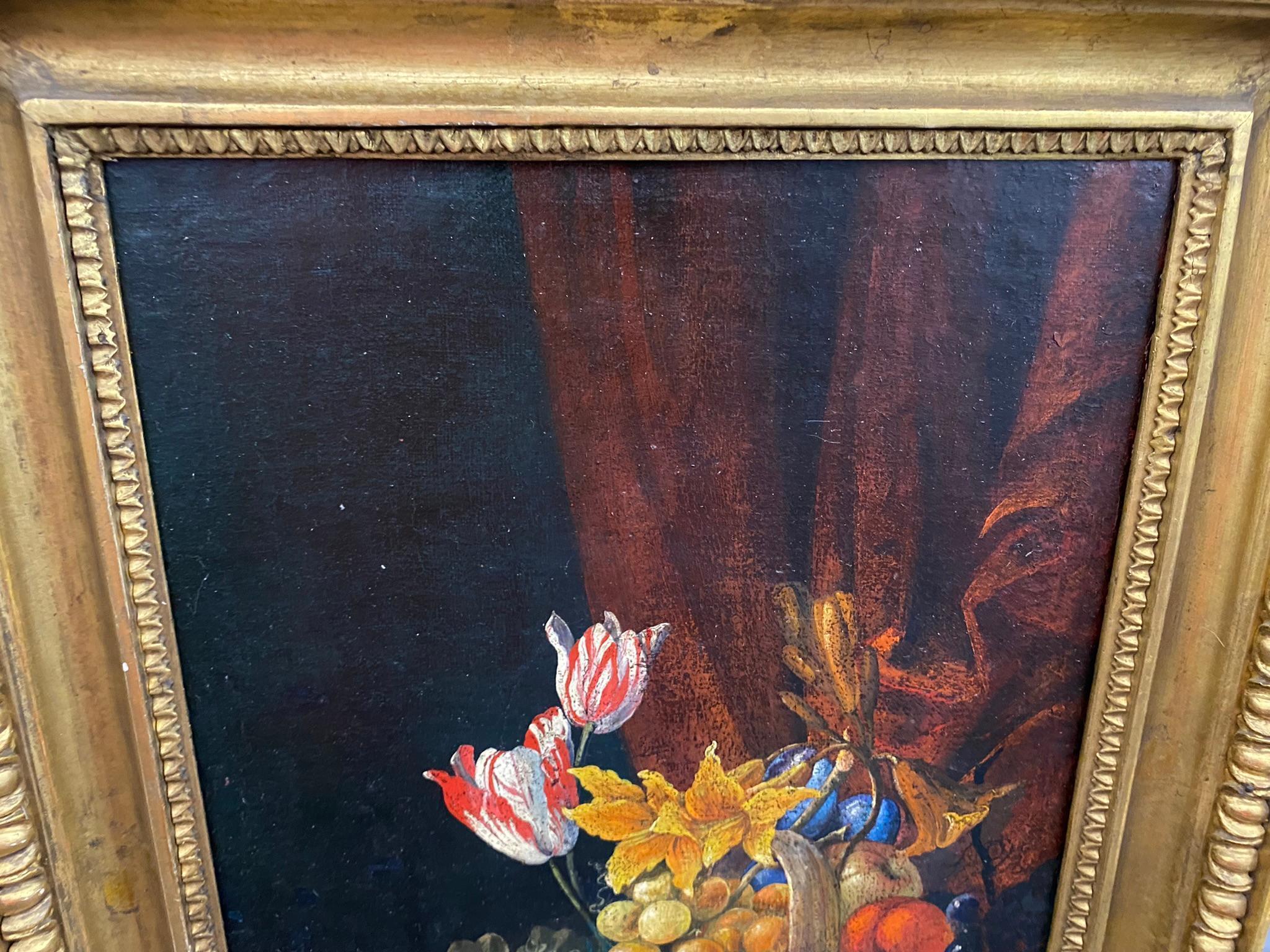 Still Life with Flowers, oil on canvas, 18th c.