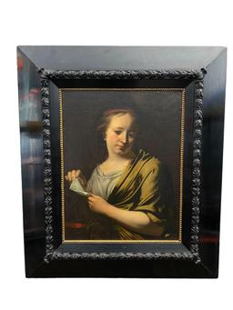 Portrait of a Girl, Oil on Canvas, 18th c. Spanish