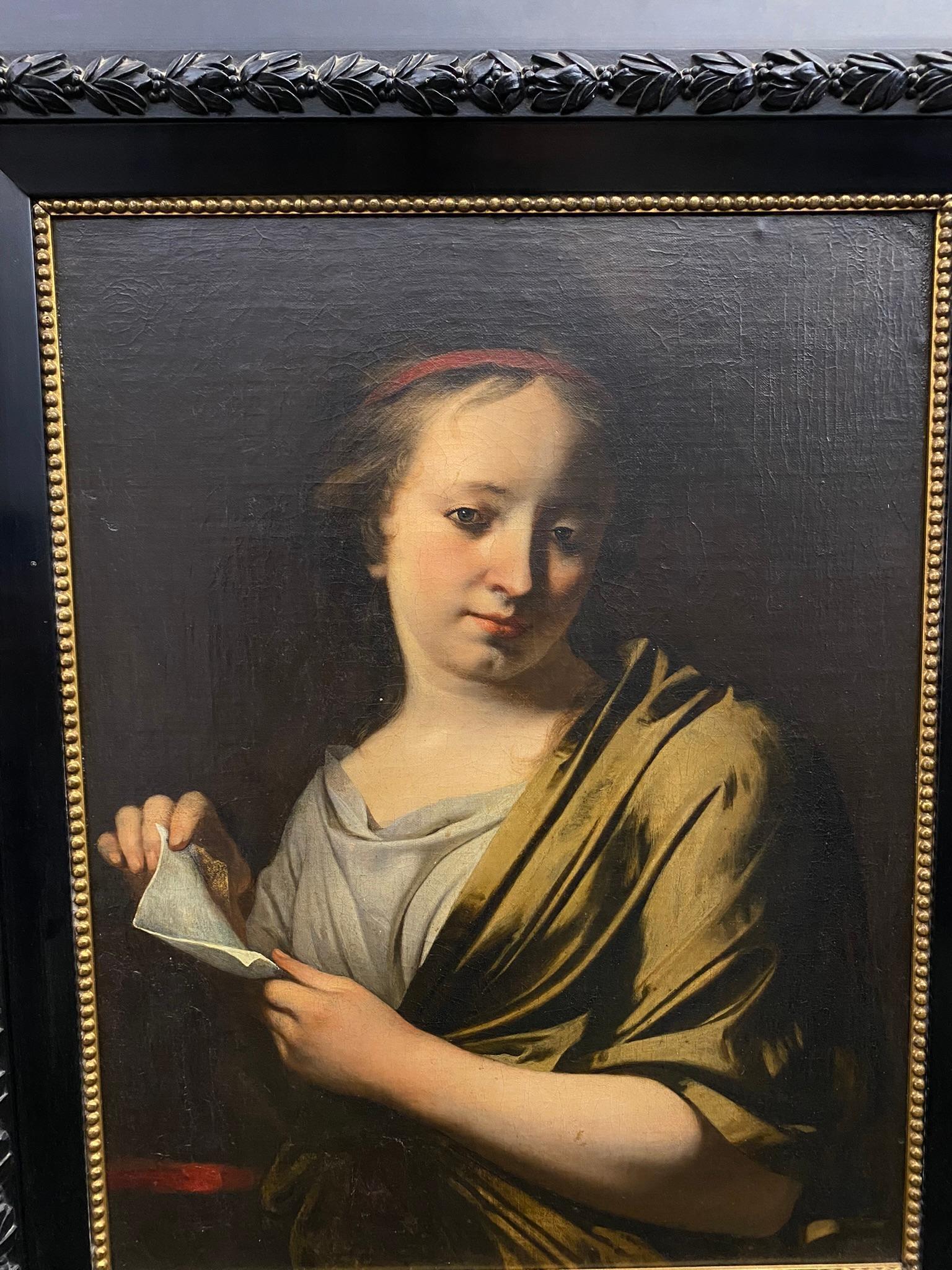 Portrait of a Girl, Oil on Canvas, 18th c. Spanish