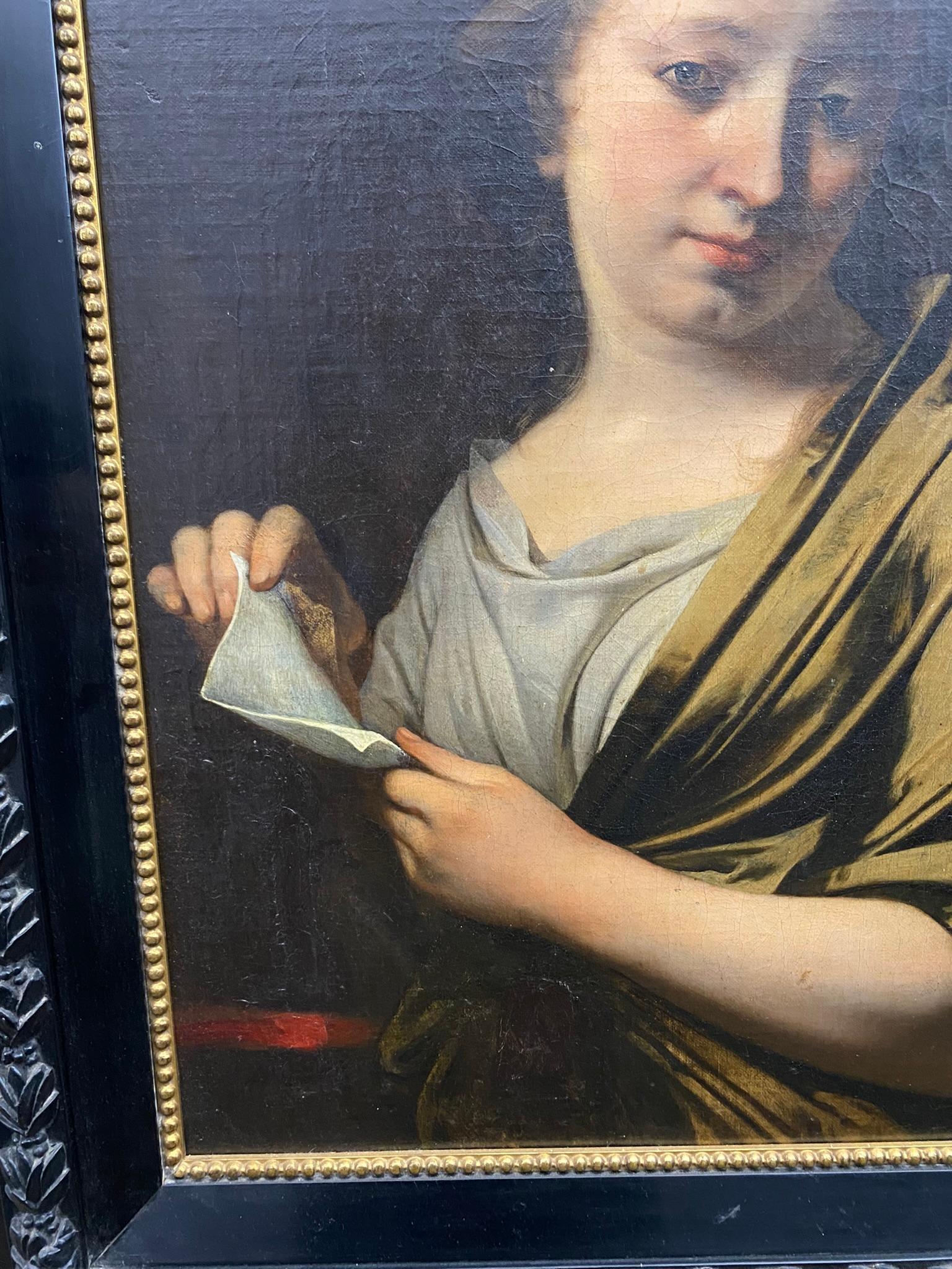 Portrait of a Girl, Oil on Canvas, 18th c. Spanish
