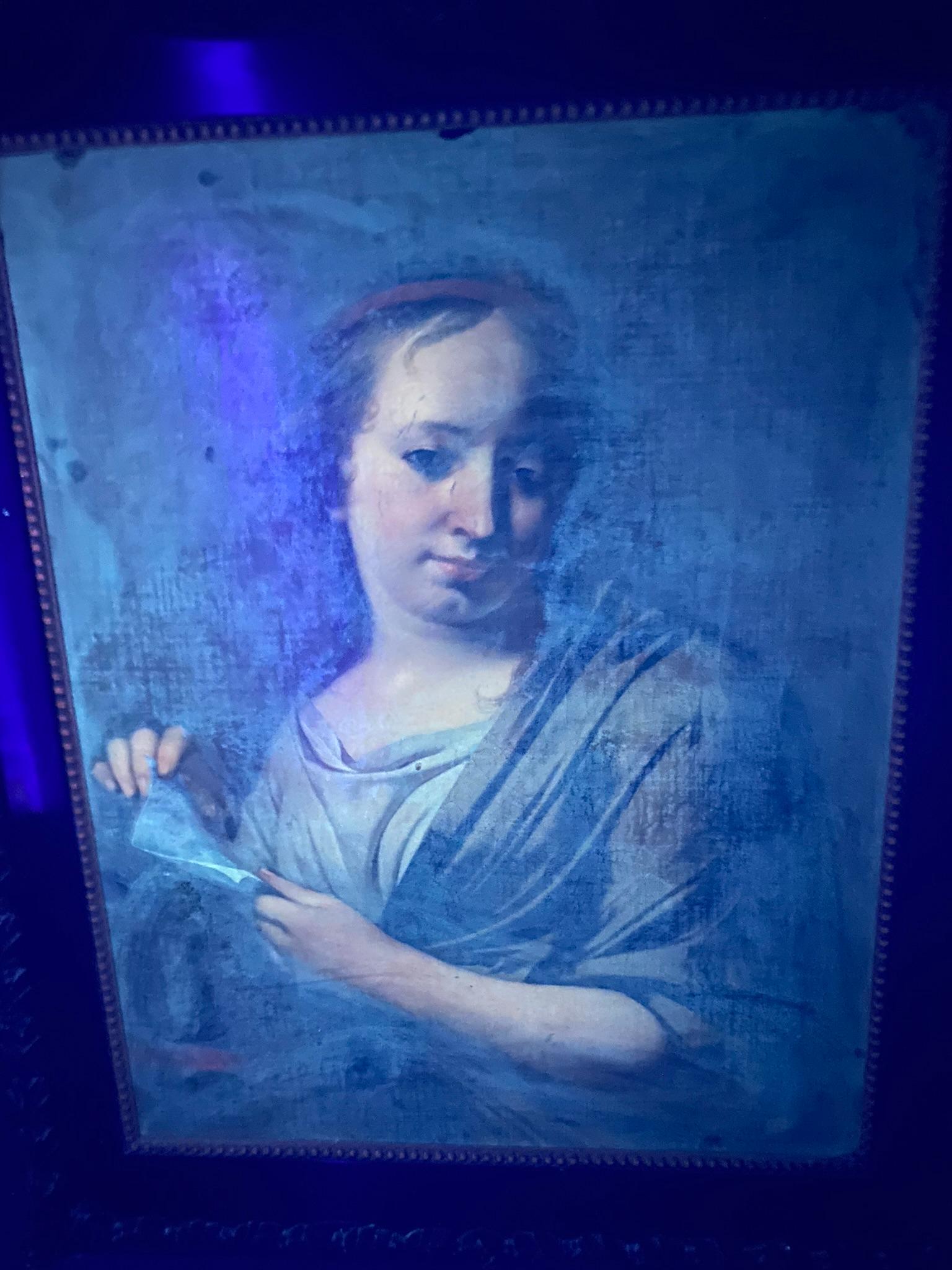 Portrait of a Girl, Oil on Canvas, 18th c. Spanish