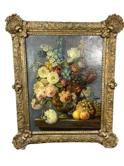 Still Life With Flowers, 18th Century, Oil on Canvas