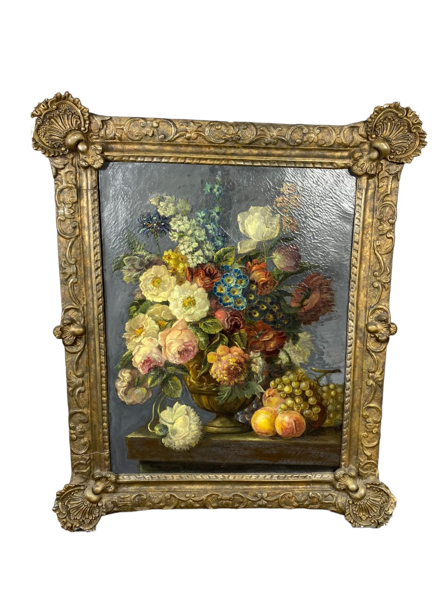 Still Life With Flowers, 18th Century, Oil on Canvas