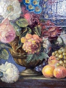 Still Life With Flowers, 18th Century, Oil on Canvas