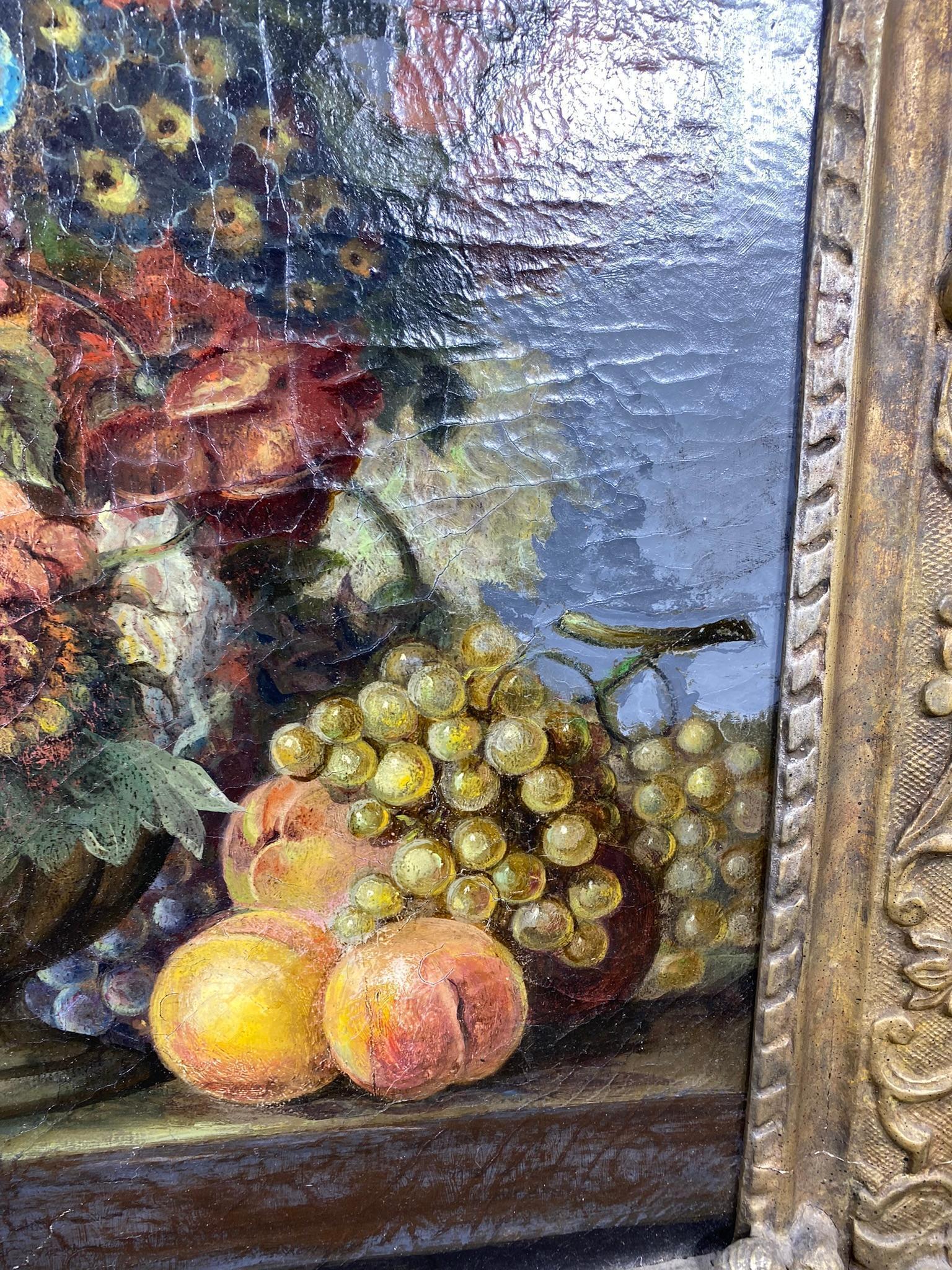 Still Life With Flowers, 18th Century, Oil on Canvas