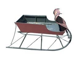 Primitive Antique Curved Front Sleigh