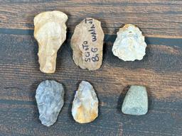 Group of Native American Stone Tools