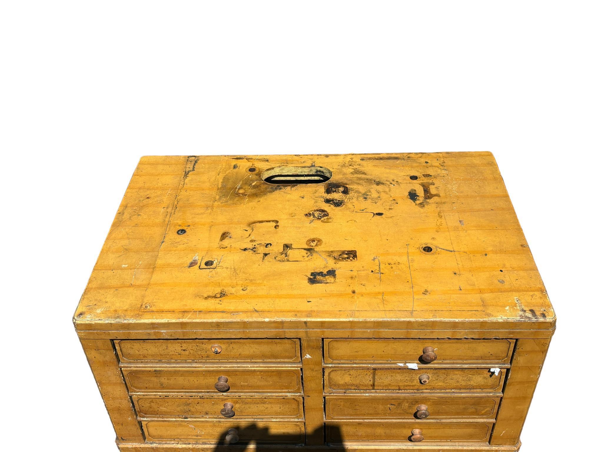 Antique National Cash Register 8 Drawer Cash Register Base