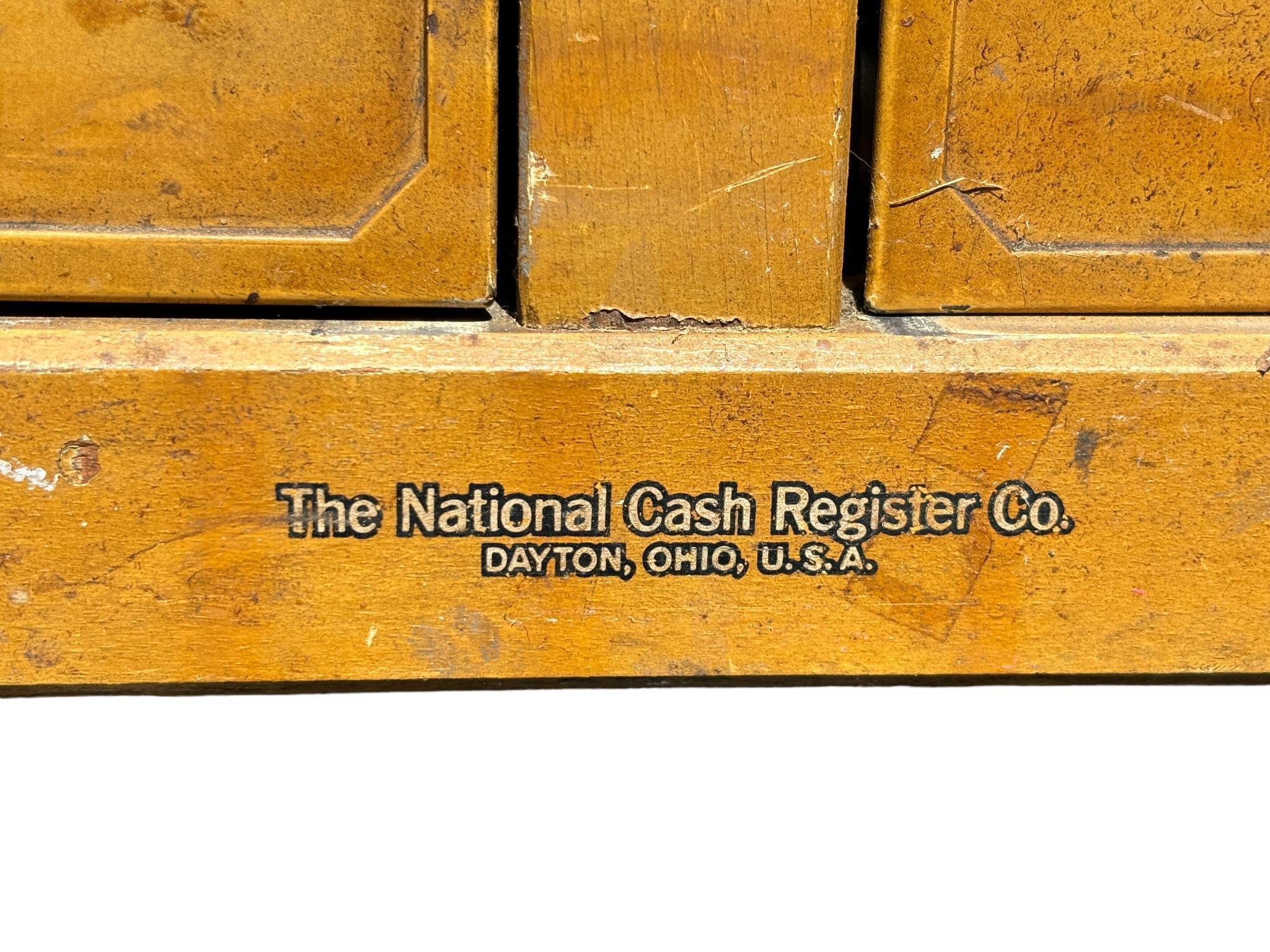 Antique National Cash Register 8 Drawer Cash Register Base