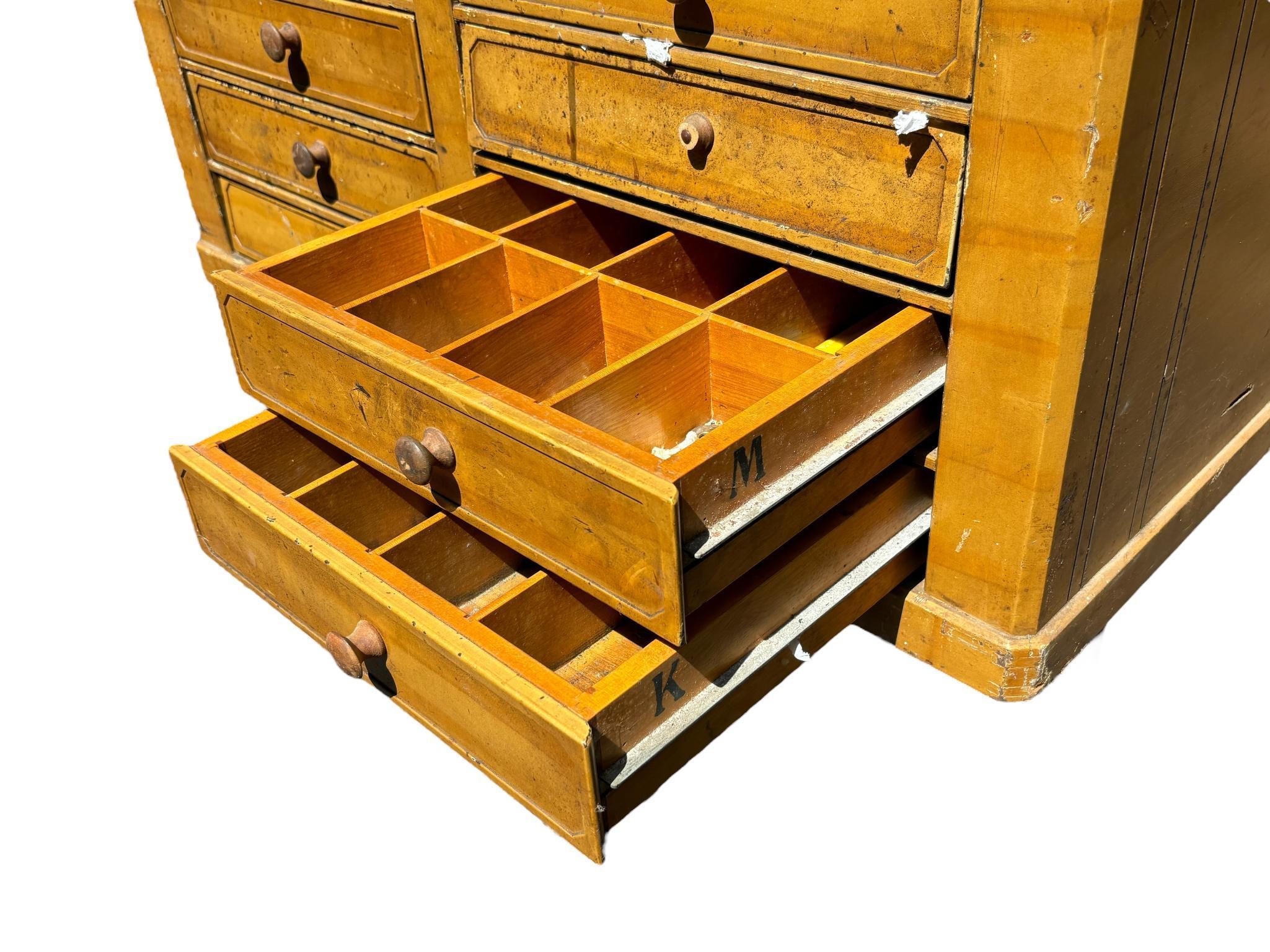 Antique National Cash Register 8 Drawer Cash Register Base