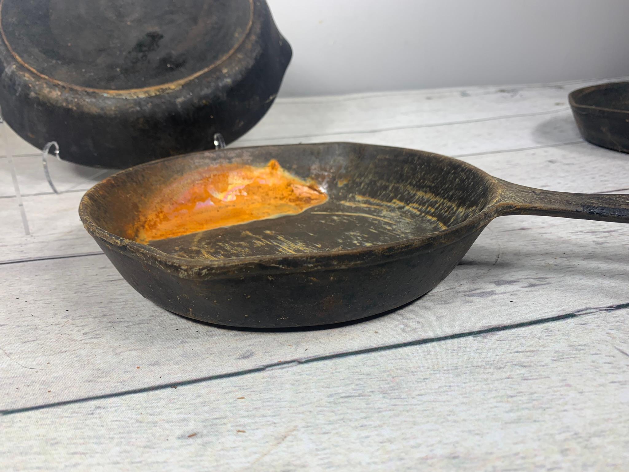 Group of Three Vintage Martin Cast Iron Skillets