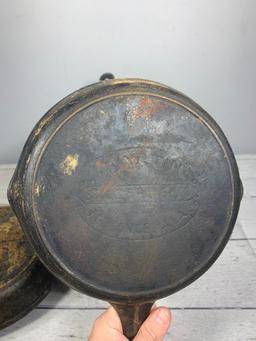 Group of Three Vintage Martin Cast Iron Skillets