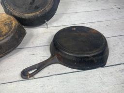 Group of Three Vintage Martin Cast Iron Skillets