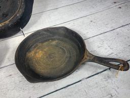 Group of Three Vintage Martin Cast Iron Skillets