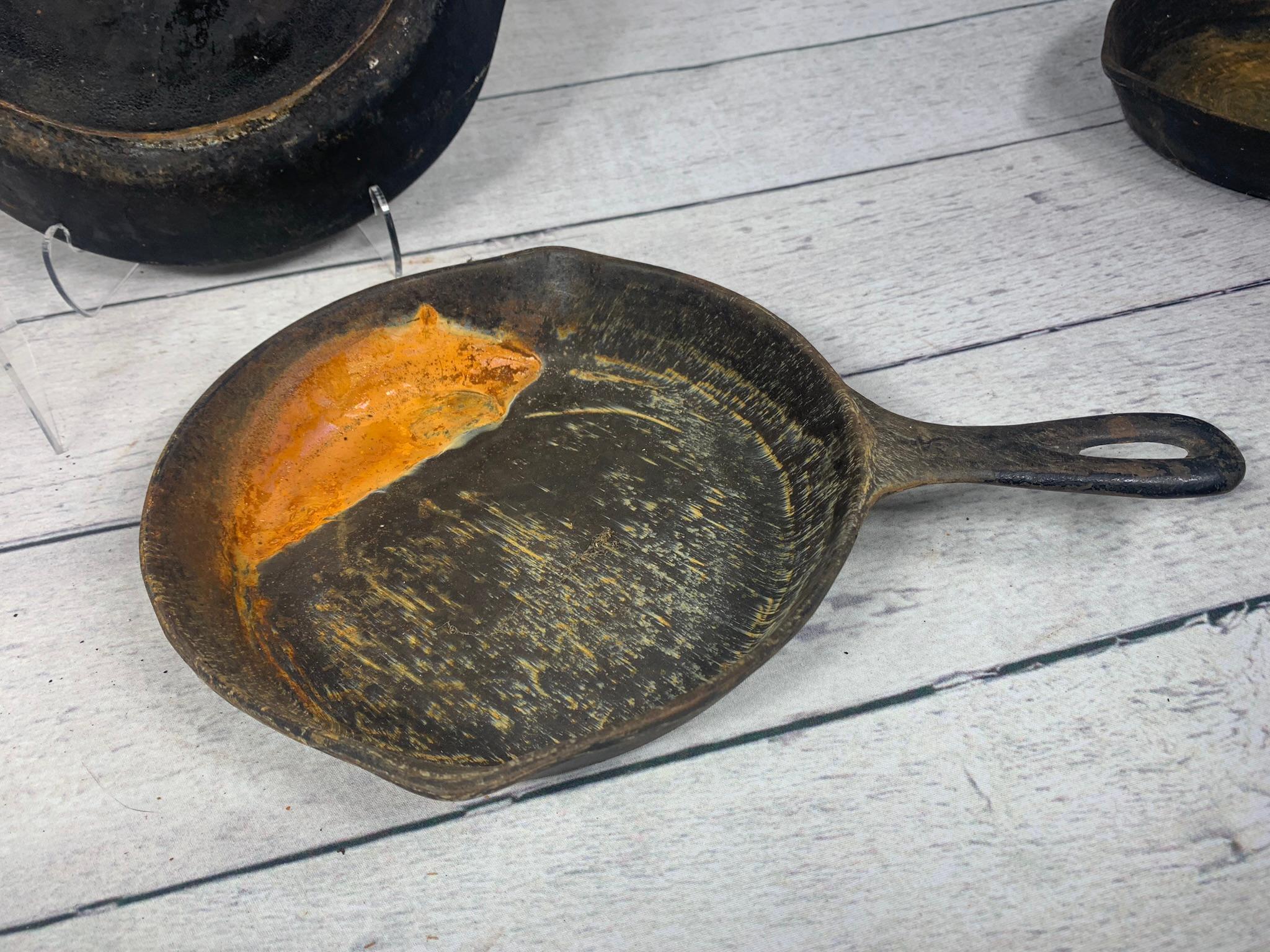 Group of Three Vintage Martin Cast Iron Skillets