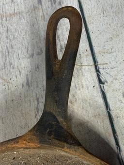 A Wagner Ware Cast Iron Skillet and a Cast Iron Chicken Fryer with Lid