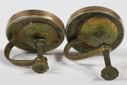 Victorian Engine Turned Gold Filled Earring Unusual