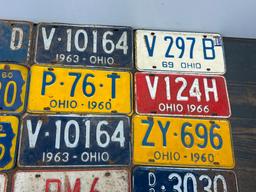 Group of Fifty-Five Vintage License Plates