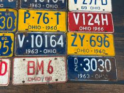 Group of Fifty-Five Vintage License Plates