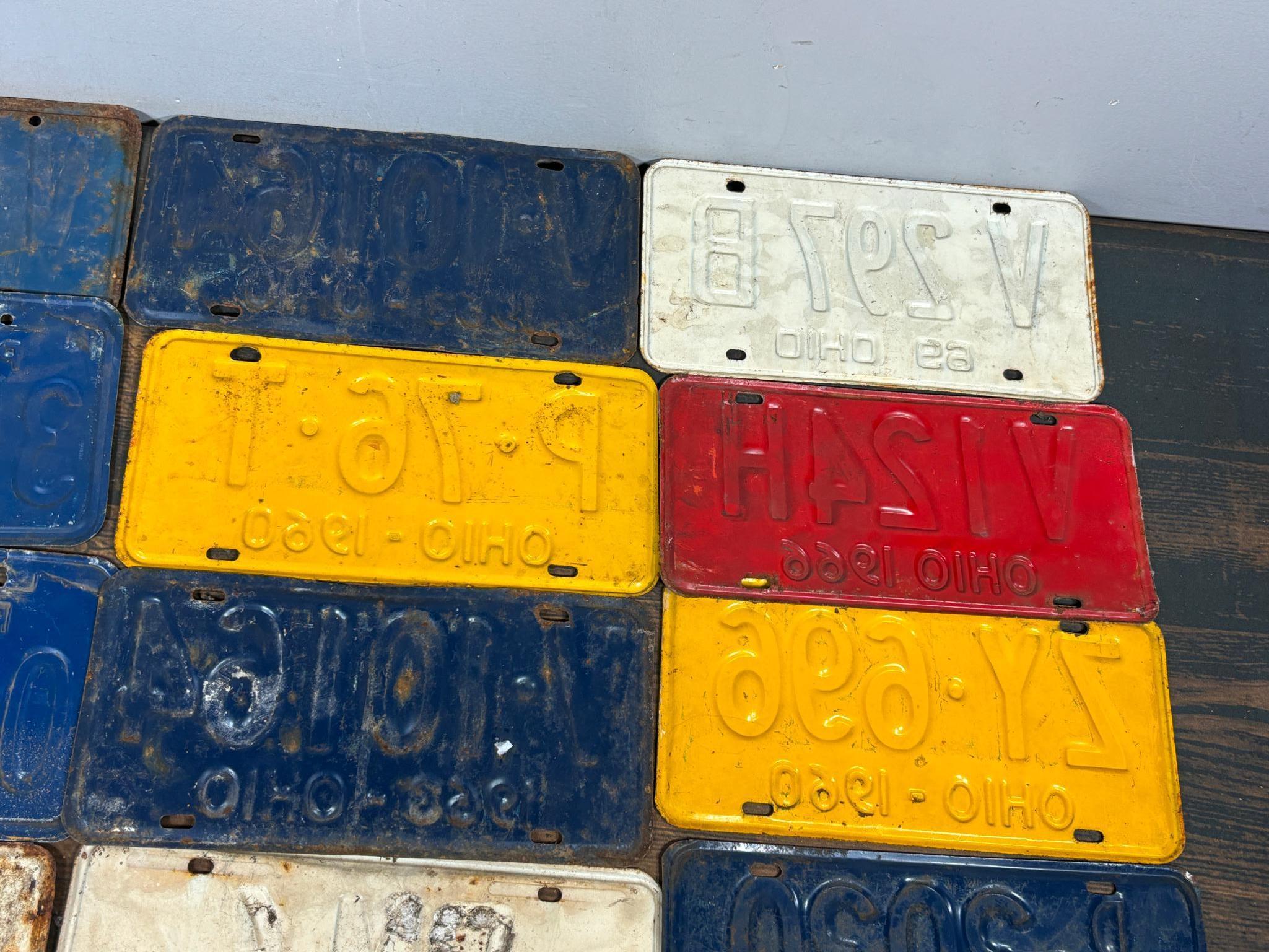 Group of Fifty-Five Vintage License Plates