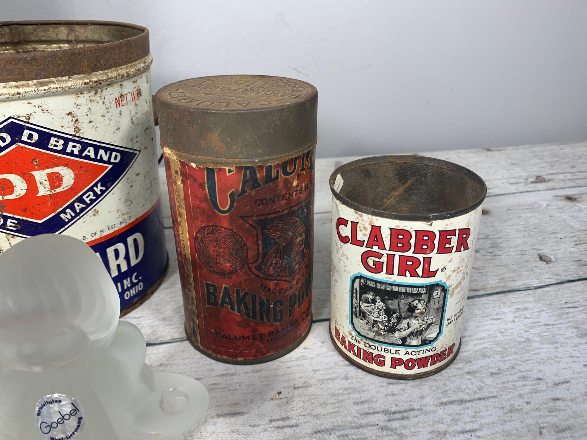 Group of Antique Flatware and Group of Antique Tins