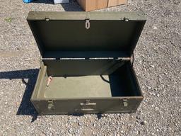 Vintage Skyway 1946 Small Military Trunk