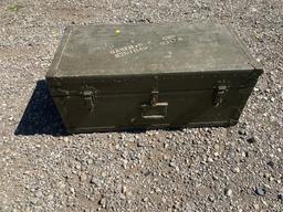 Vintage Skyway 1946 Small Military Trunk