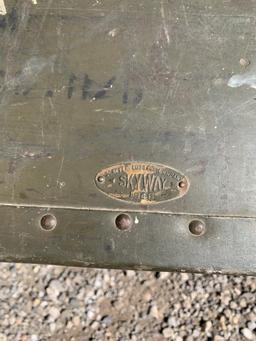 Vintage Skyway 1946 Small Military Trunk