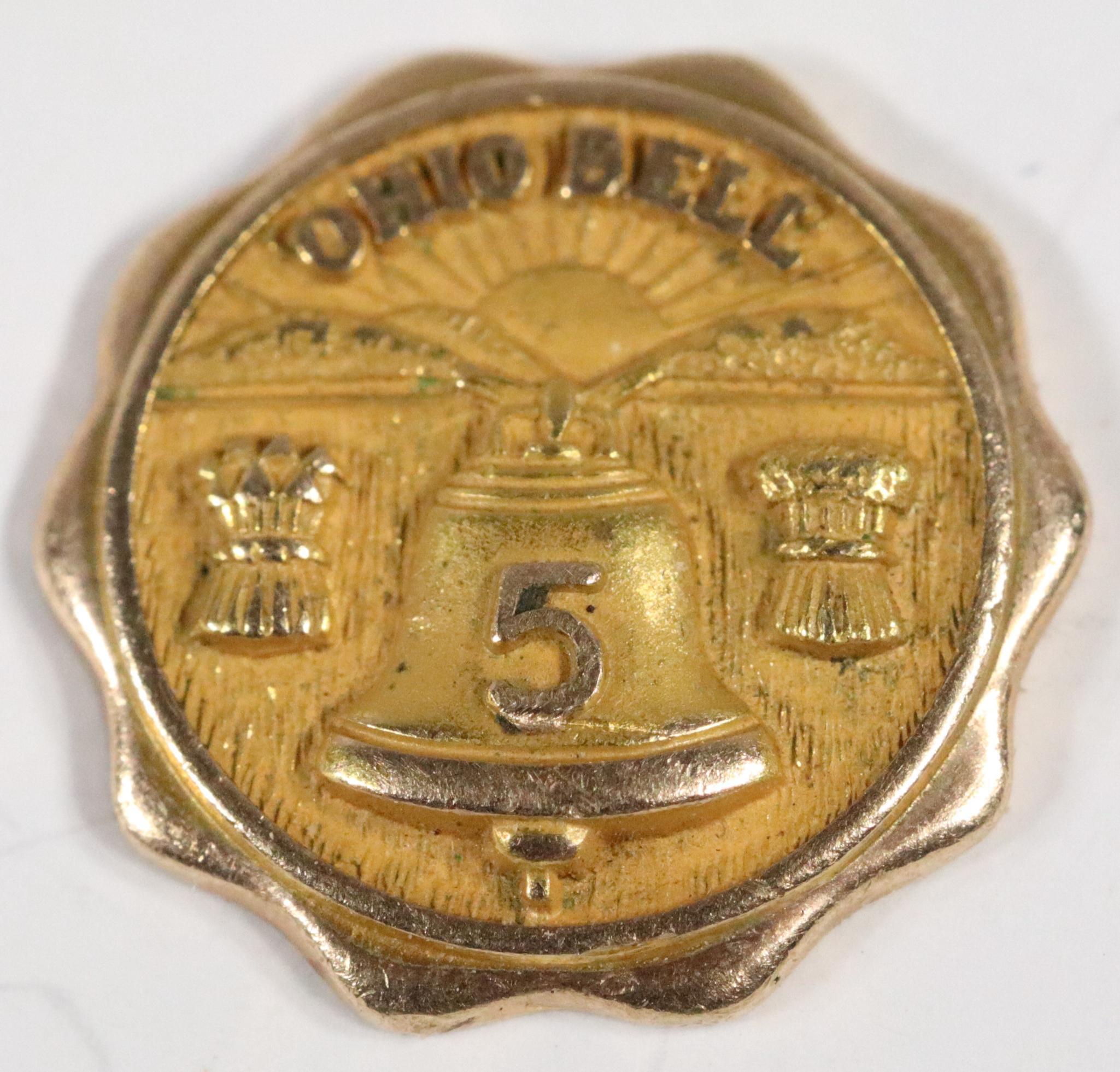 Two 10k Gold Tie pin tacks 3.46 grams