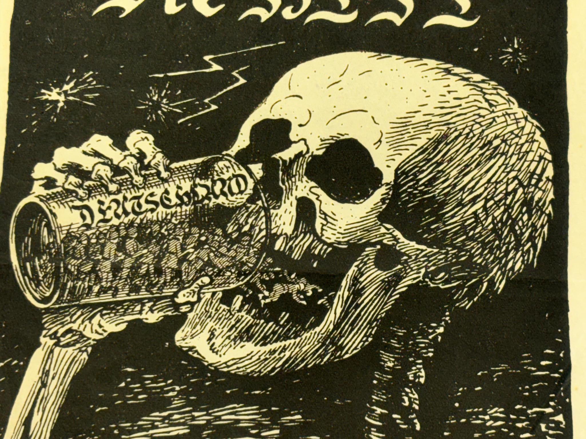 WWI British Propaganda Leaflet Dropped by Balloon on German Troops