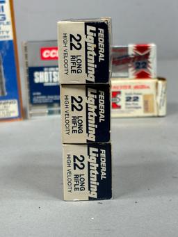 Group lot of Ammunition 22 LR, Mini Mag, Shot Shell, and more