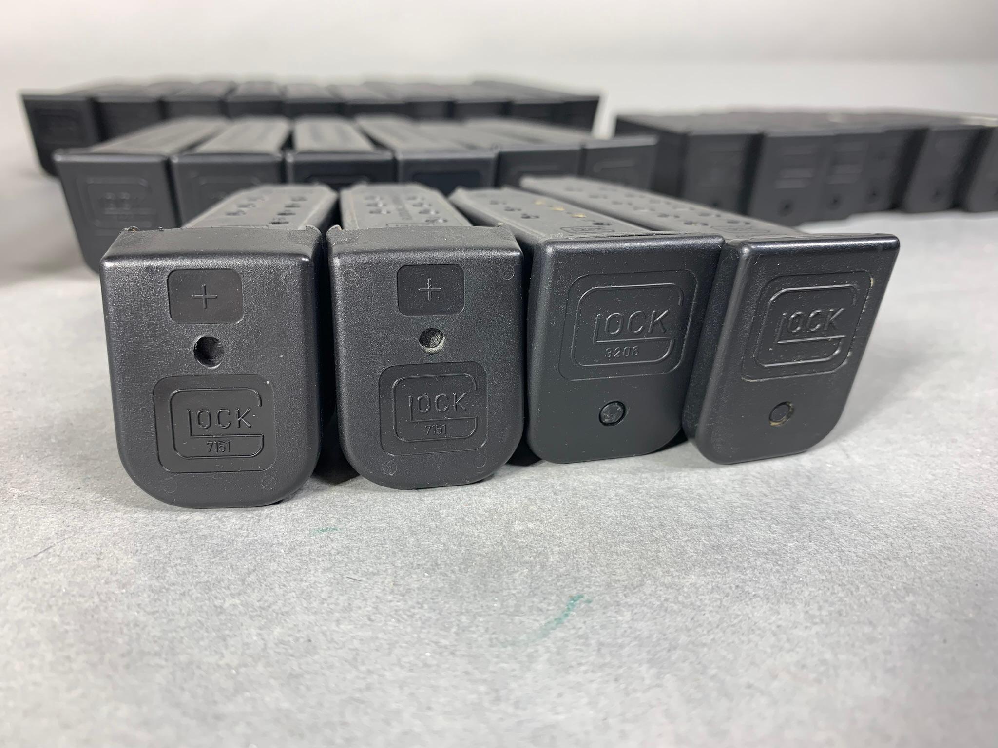 Large Lot 35 Total Glock Magazines 40 S&W & 9 mm