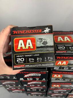 Huge Lot 18 Boxes Shotgun Shells 20 Gauge Winchester 450 rnds
