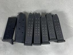 Group Lot of Pistol Magazines Mostly Glock 9mm