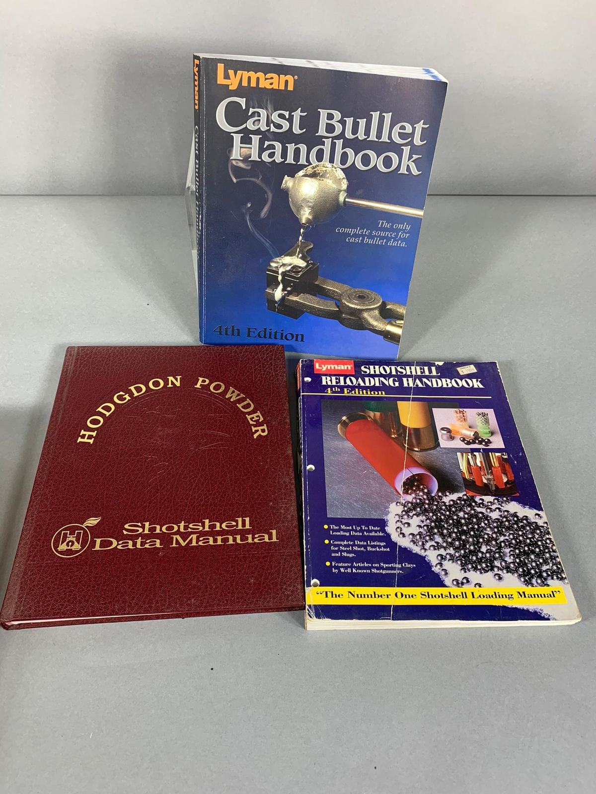 Three Vintage Books on Powder, Cast Bullet, Shotgun Shell Reloading