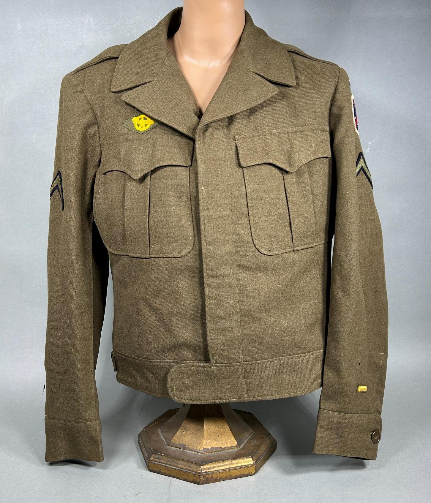WWII Identified 10th Mountain Division "Ike" Jacket - Uniform Coat