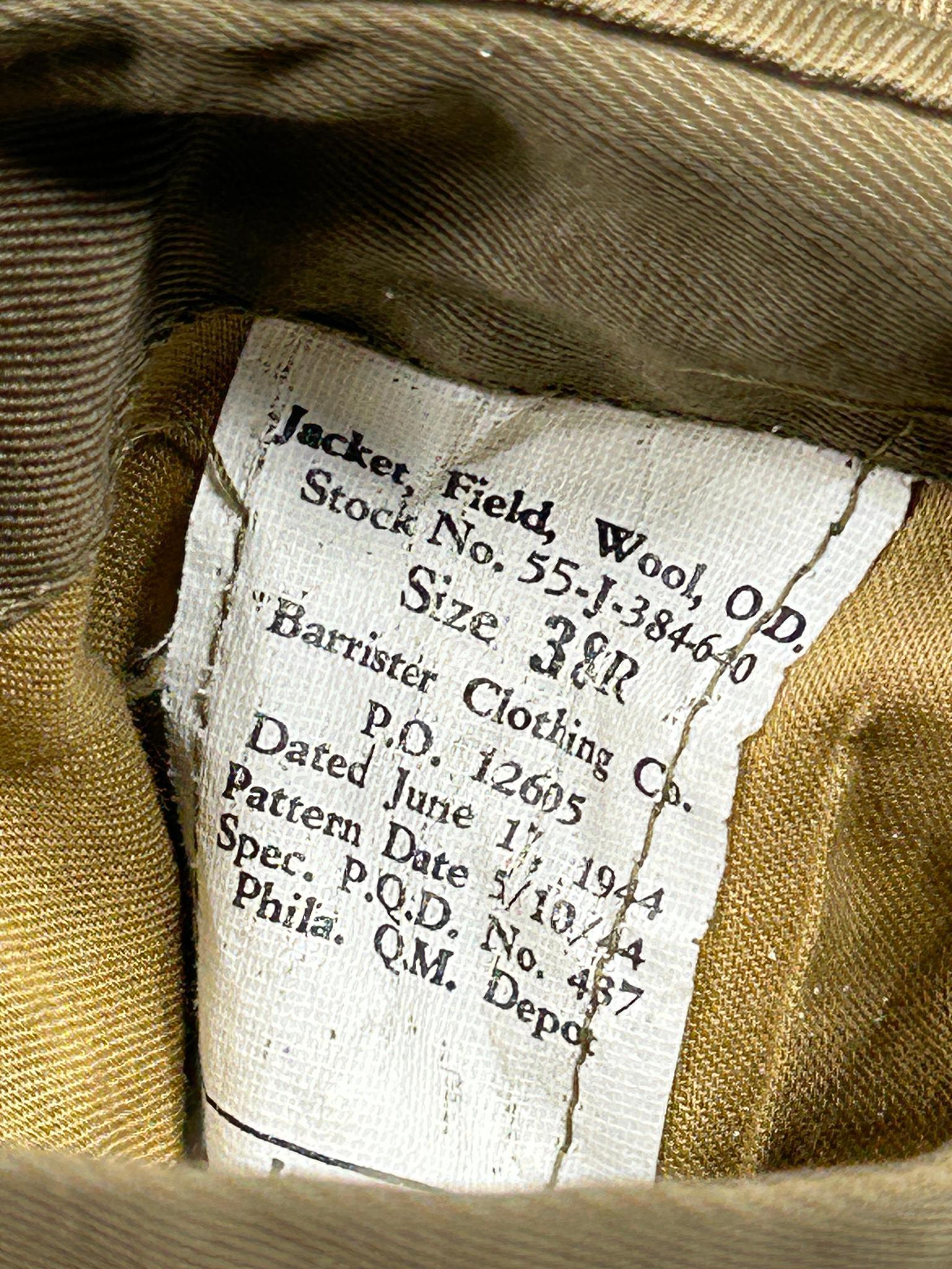 WWII Identified 10th Mountain Division "Ike" Jacket - Uniform Coat