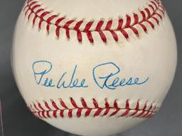 Pee Wee Reese single signed MLB baseball, JSA