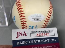 Larry Doby signed MLB baseball, JSA First African American in the AL