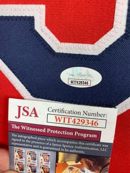 Carlos Baerga signed Cleveland Indians jersey, JSA