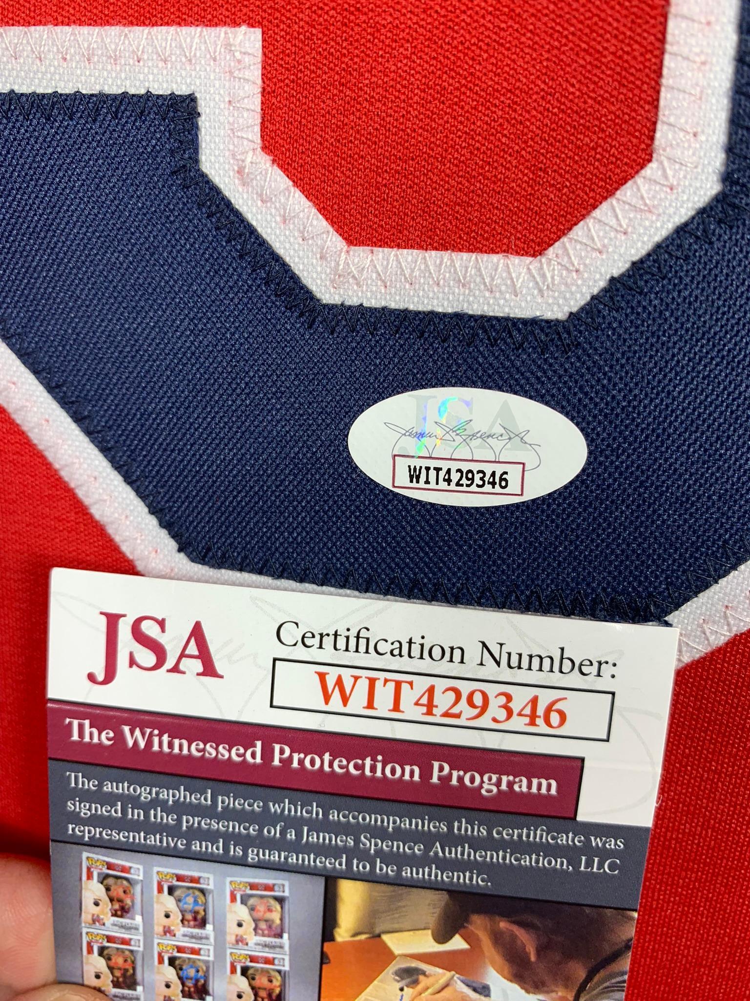 Carlos Baerga signed Cleveland Indians jersey, JSA